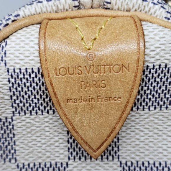 AUTH Louis Vuitton Damier Azur Speedy 25 Hand Bag - Picture 10 of 13